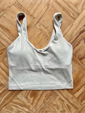 Lululemon Cream Athletic Bra